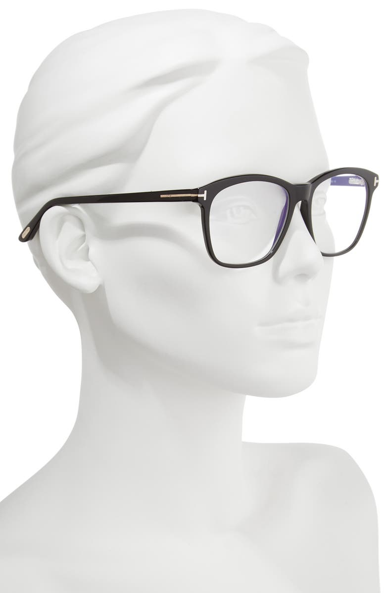 TOM FORD 54mm Blue Block Optical Glasses, Alternate, color, 