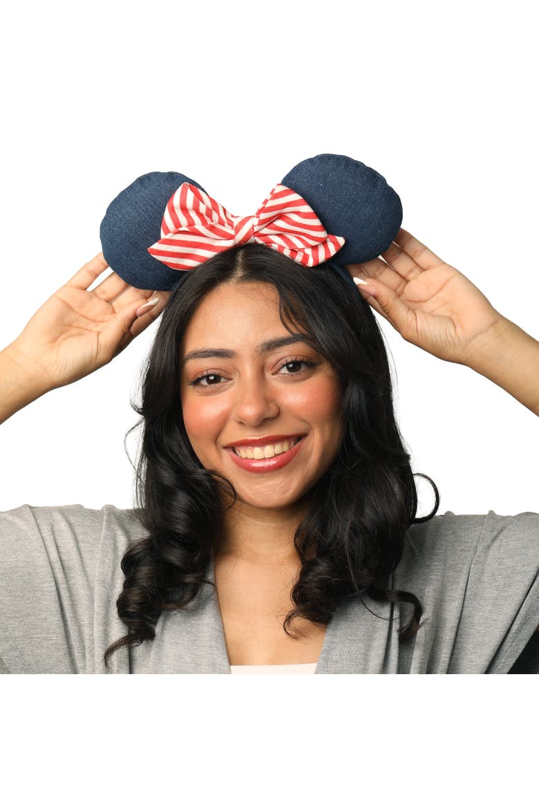 Minnie Mouse Ears Headband Official License, Alternate, color, Blue