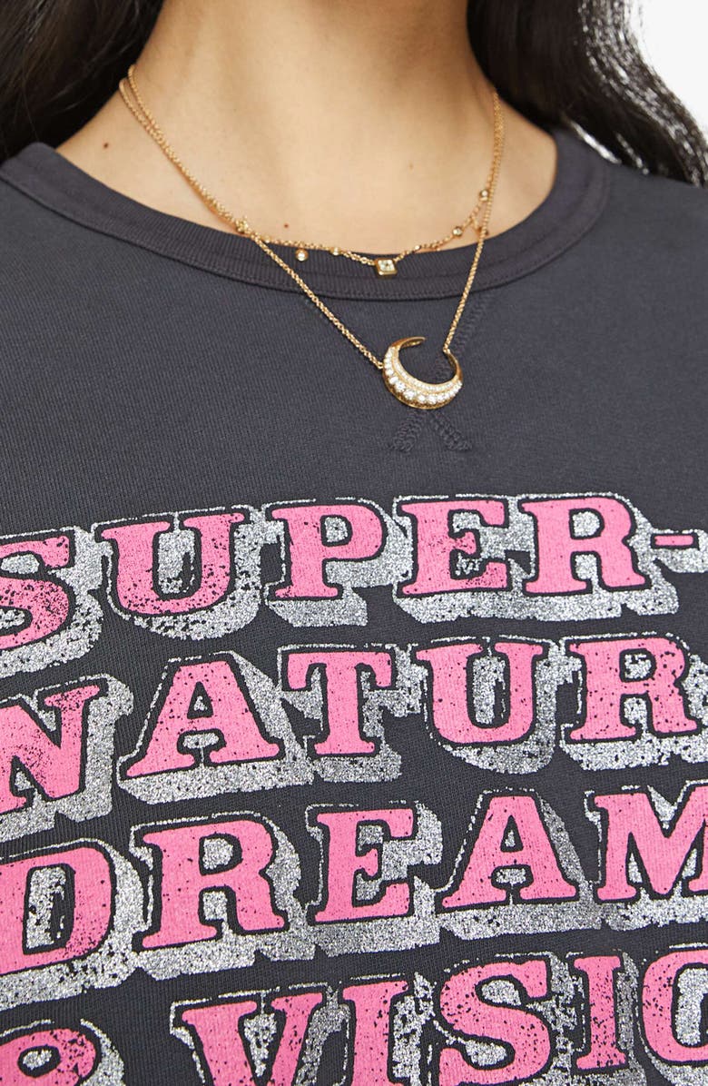 MOTHER The Winger Graphic Cotton Sweatshirt, Alternate, color,