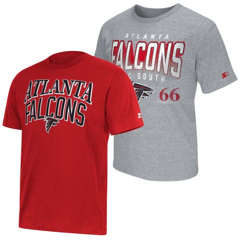 Men's Starter  Red/Heather Gray Atlanta Falcons Two-Pack Logo T-Shirt Set