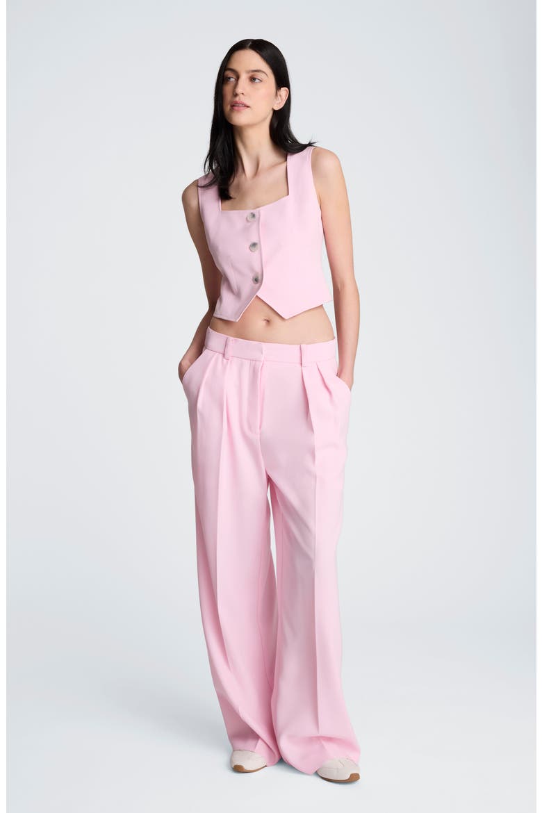 Double Pleat Wide Leg Pants, Alternate, color, CHINTZ PINK