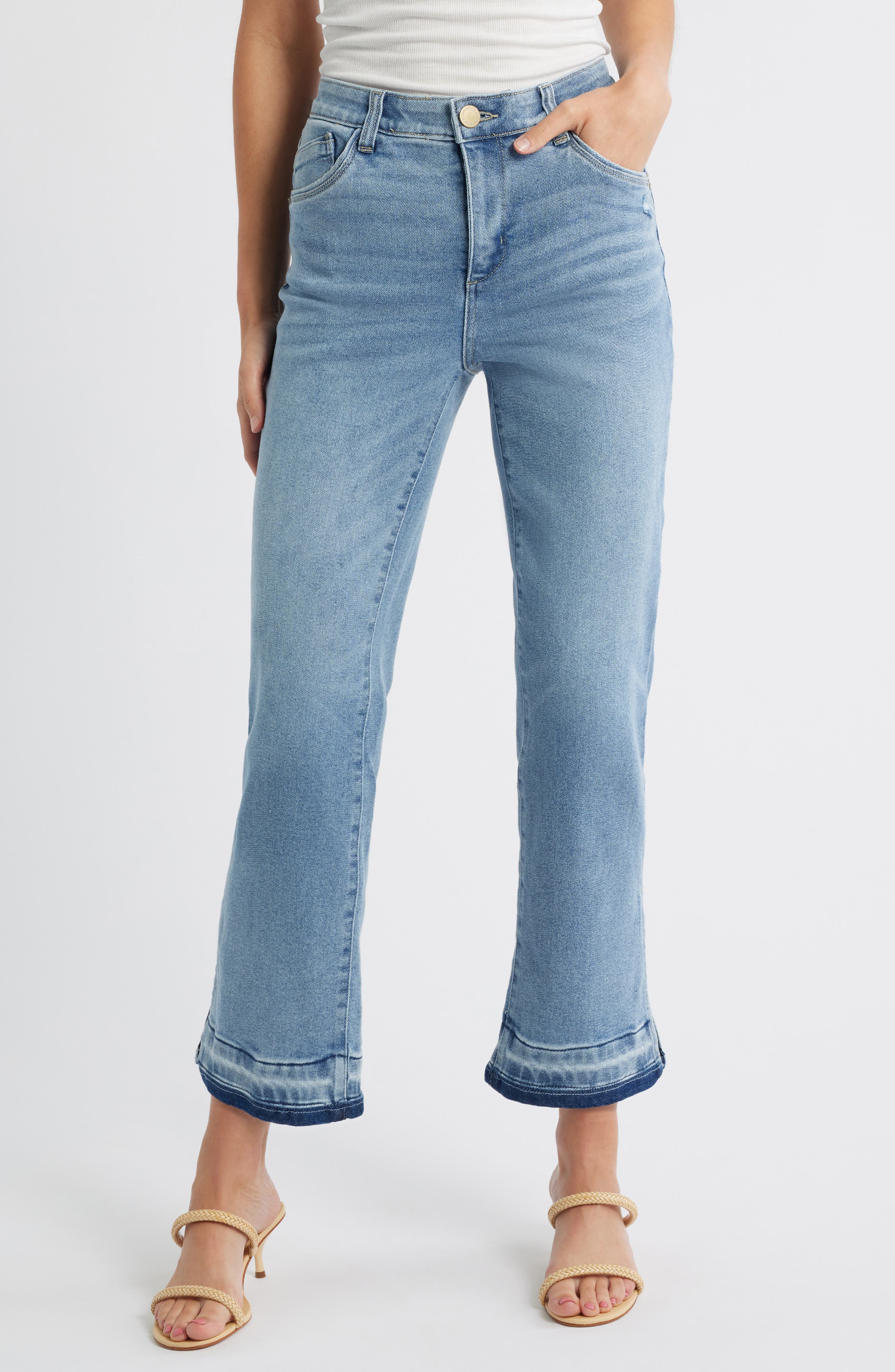 Wit & Wisdom Bennett High Waist Ankle Flare Jeans