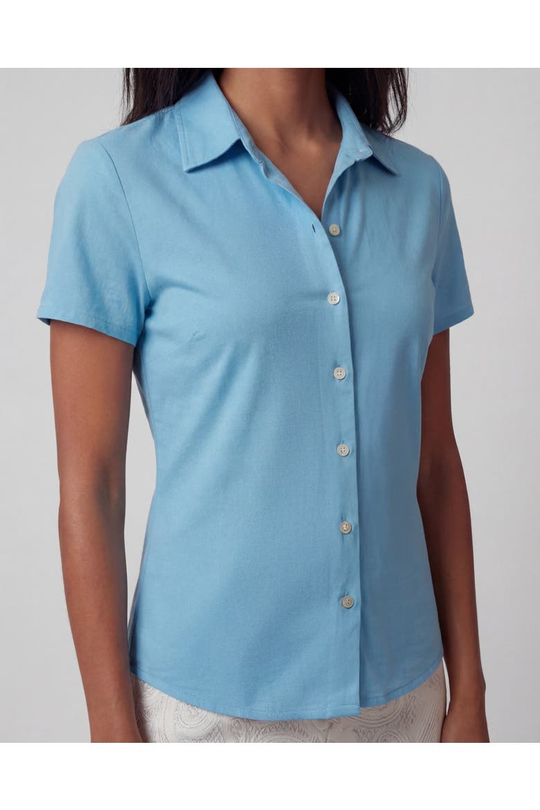 Solid Womens Shirts, Alternate, color, Teal