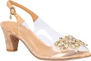 J. Reneé Kerensa Crystal Butterfly Slingback Pump