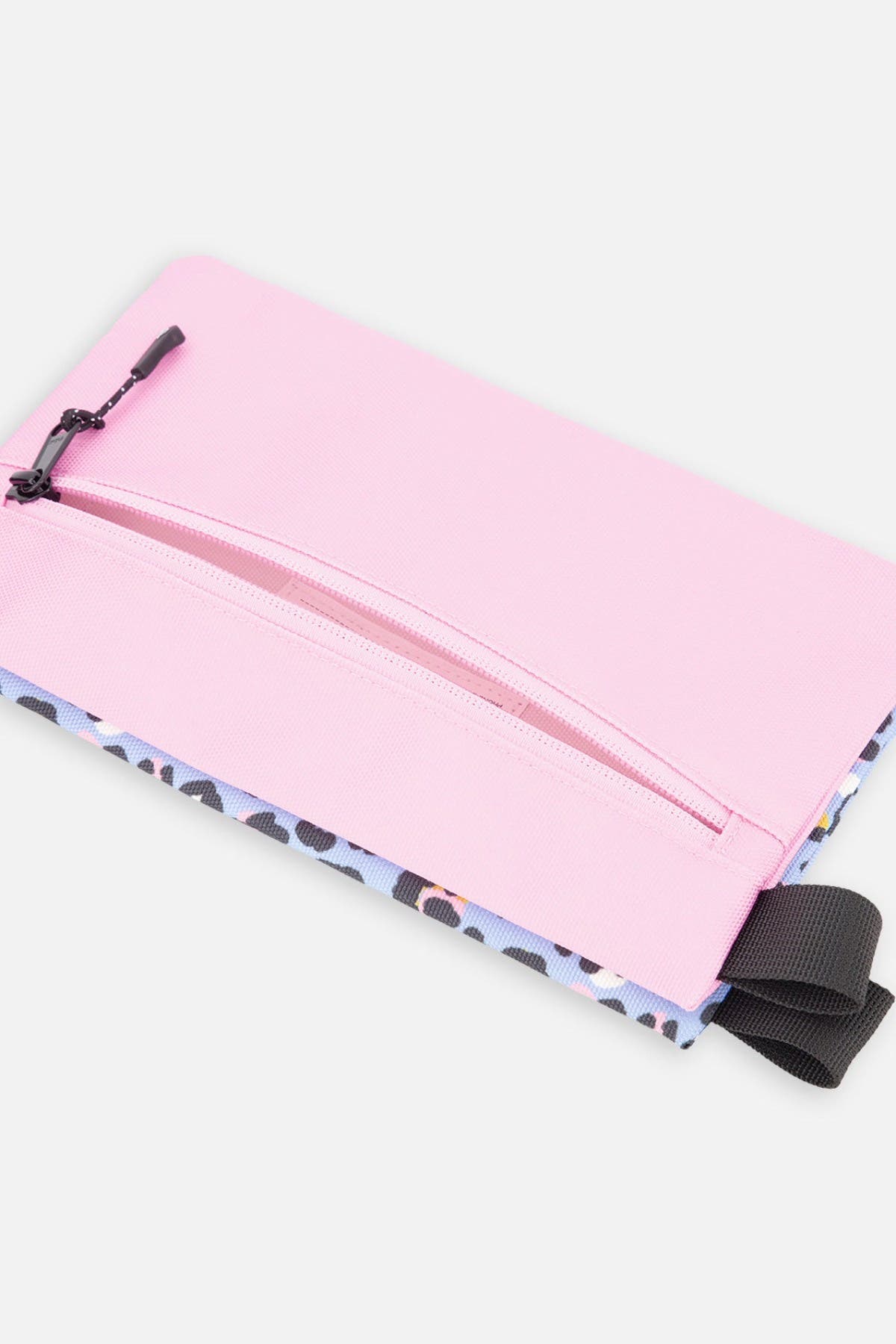 Deux par Deux Leopard Charming Functional Compact Pencil Case, Alternate, color, Blue Leopard Print