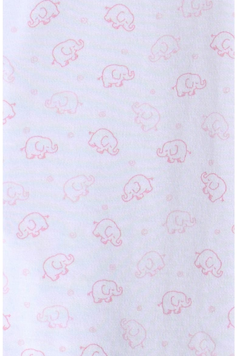 Ele-Fun Print Convertible Pima Cotton Gown, Alternate, color, PINK
