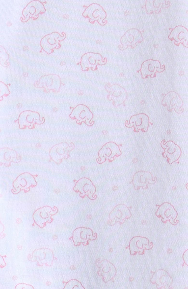 Kissy Kissy Ele-Fun Print Convertible Pima Cotton Gown, Alternate, color, Pink