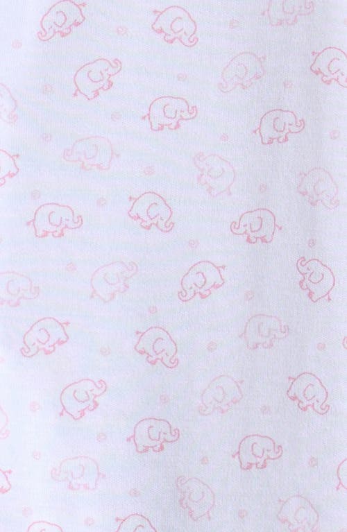 Kissy Kissy Ele-fun Print Convertible Pima Cotton Gown In Pink