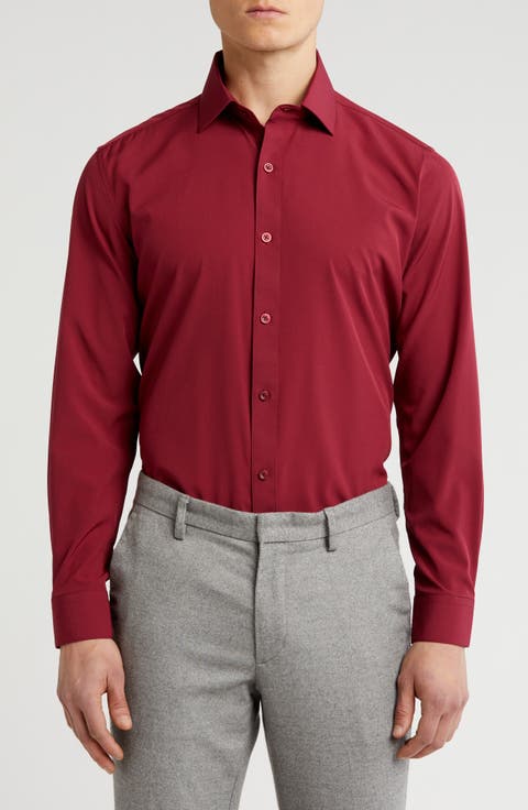 Comfort 4-Way Stretch Winkle Free Performance Dress Shirt
