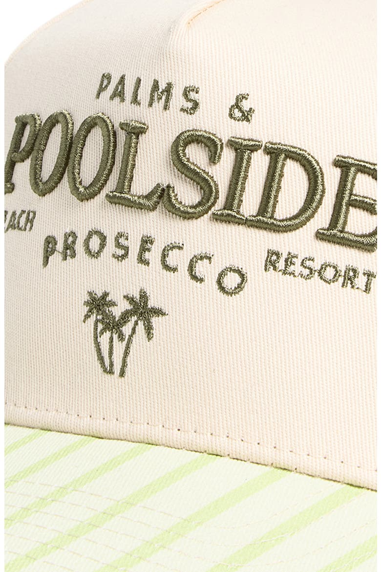 Palms Poolside Baseball Cap, Alternate, color, GREEN STRIPE