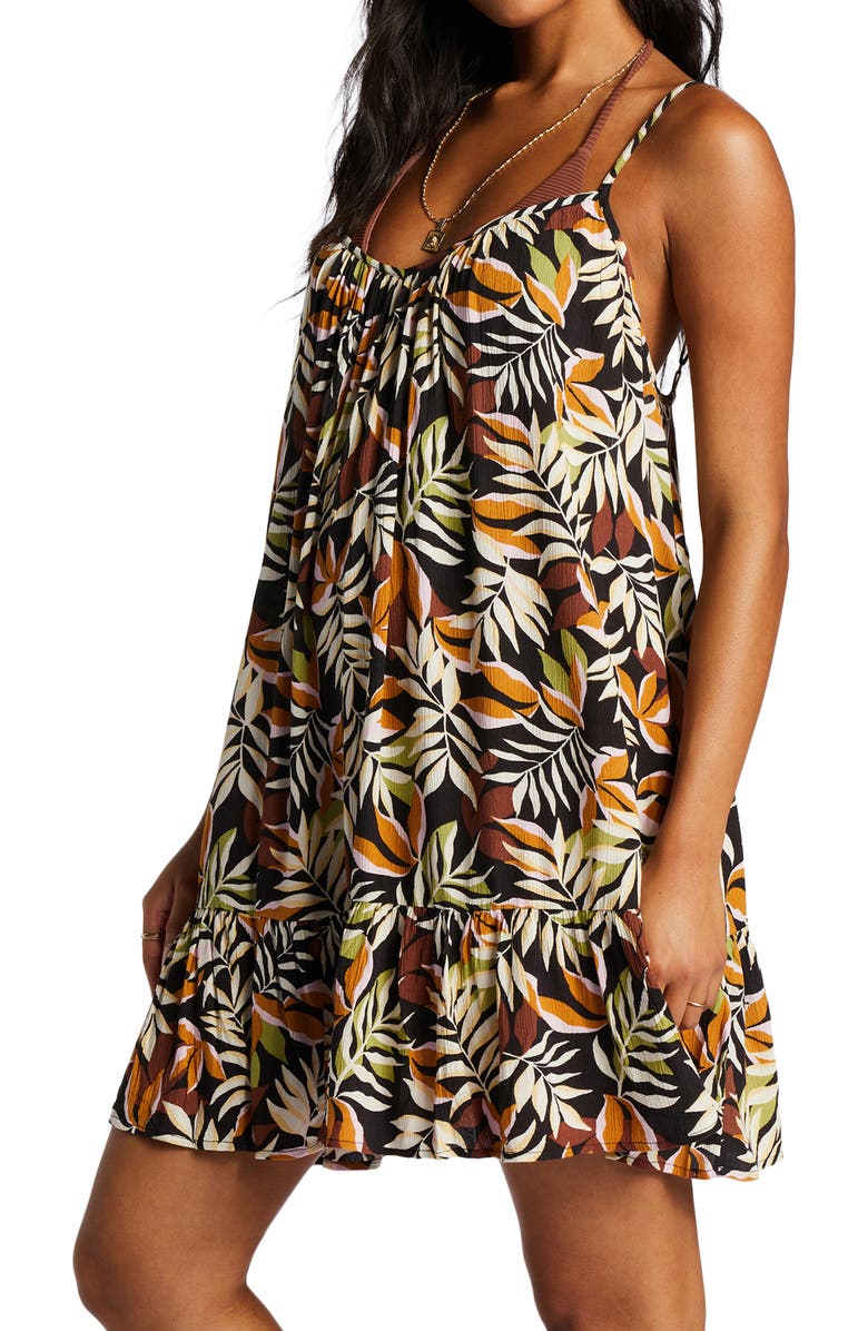 Billabong Beach Vibes Floral Cover-Up Dress, Alternate, color, 