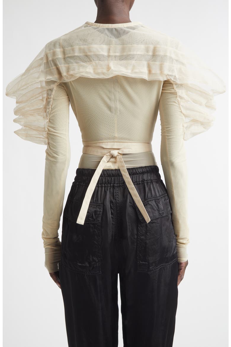 Rhino Tulle Wrap Top, Alternate, color, SAND