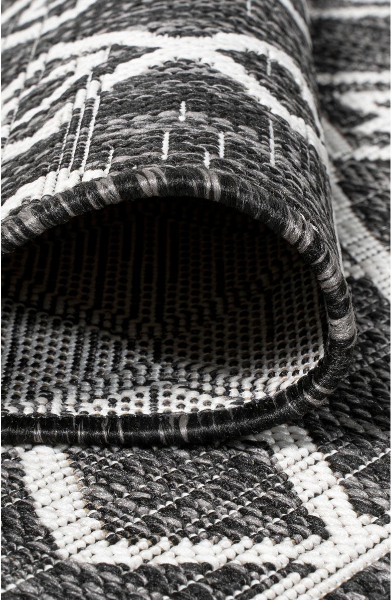 JONATHAN Y Kafel  Bohemian Indoor/Outdoor Area Rug, Alternate, color, Black/Ivory