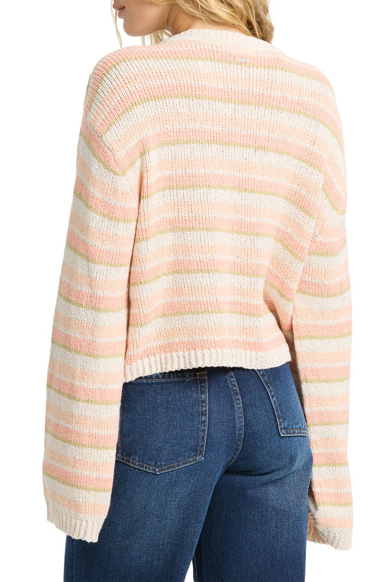 Billabong Bright Sol Stripe Cotton Blend Sweater, Alternate, color, 