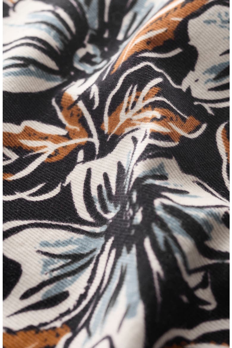 Port Gaverne Floral Organic Cotton Pincord Tunic, Alternate, color, MALLOW BLOOMS ONYX