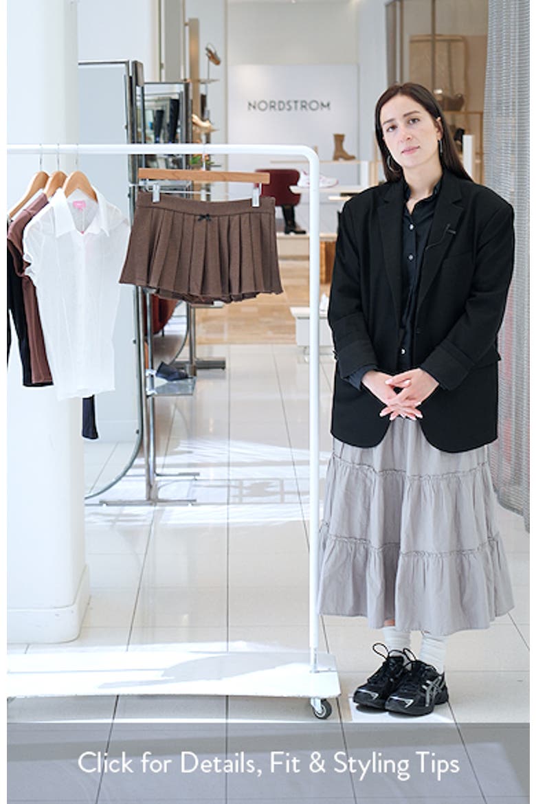 Palmer Pleated Plaid Miniskort video