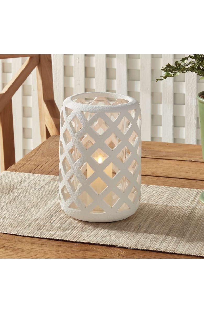 Napa Home & Garden Lucca Hurricane Large, Alternate, color, White