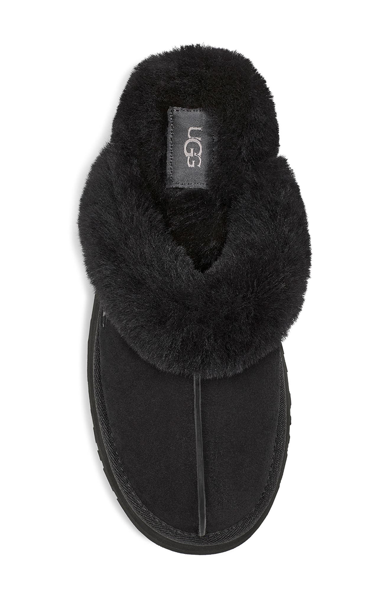 UGG<sup>®</sup> Disquette Slipper, Alternate, color, Black Suede