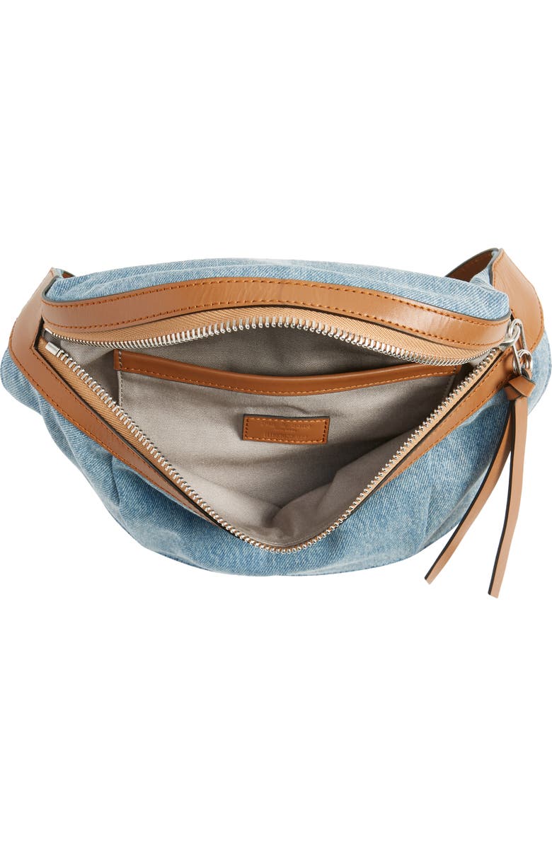 rag & bone Commuter Denim Belt Bag, Alternate, color,
