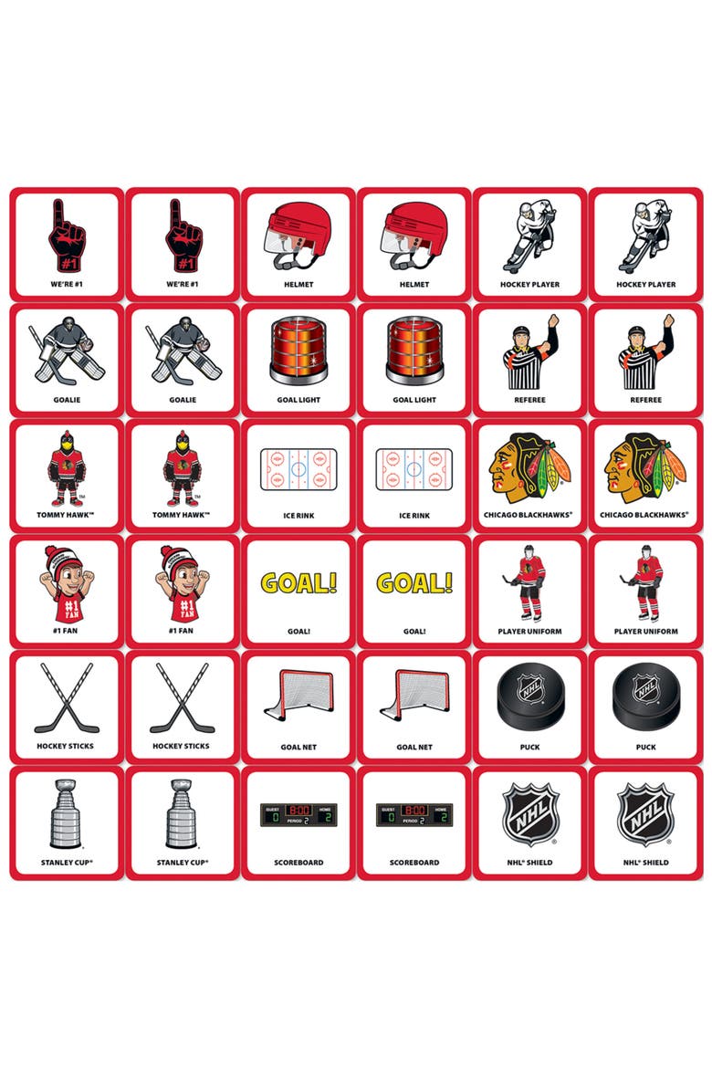 Chicago Blackhawks Matching Game, Alternate, color, Multicolor