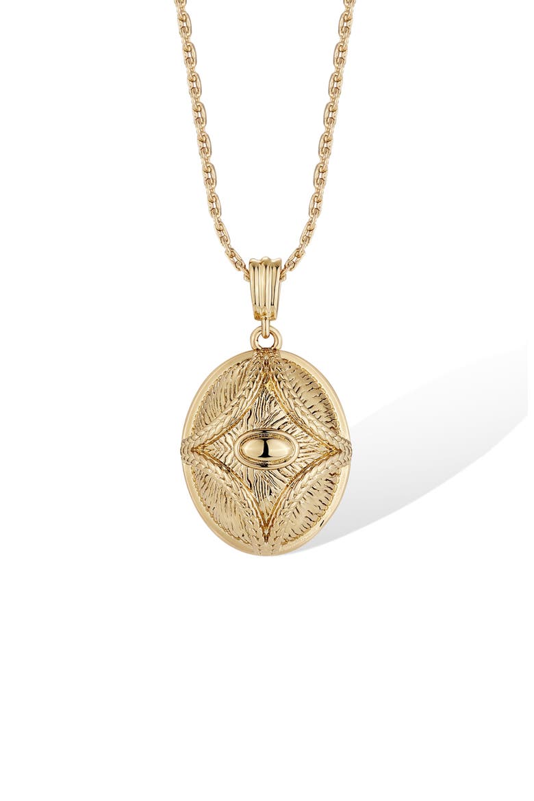 Egypt Eye Necklace, Alternate, color, Gold