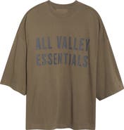 Fear of God Essentials Merch Oversize Cotton Mesh Graphic T-Shirt