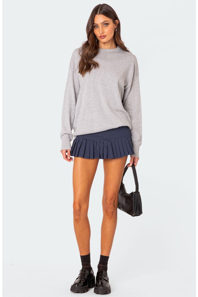 You Time Oversize Sweater, Alternate, color, GRAY-MELANGE