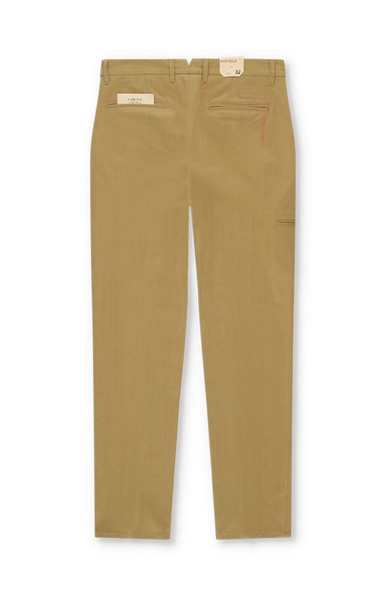 Fortela Sartorial Trousers with Orange Thread Stitching, Alternate, color, Camel