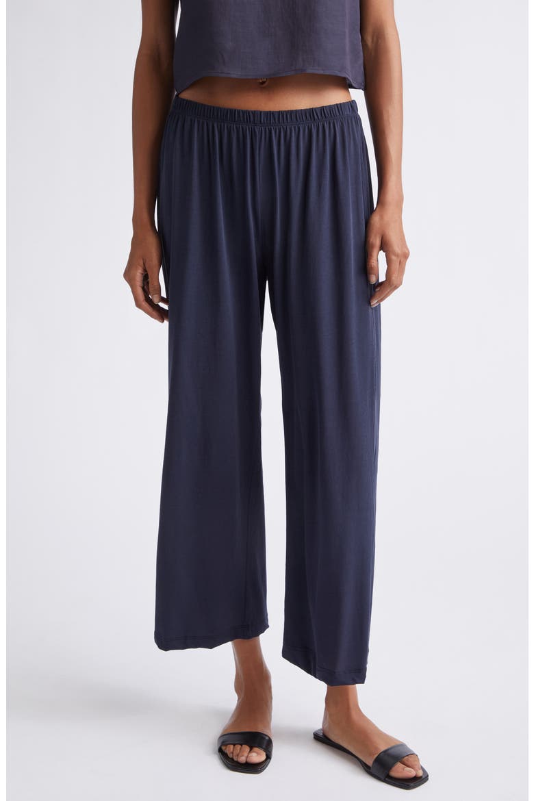 Milo Crop Cotton Pants, Main, color, MIDNIGHT