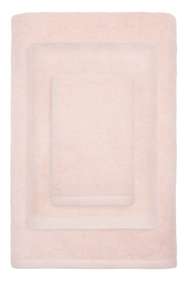 3-Piece Ediree Cotton Towel Set, Alternate, color, BLUSH
