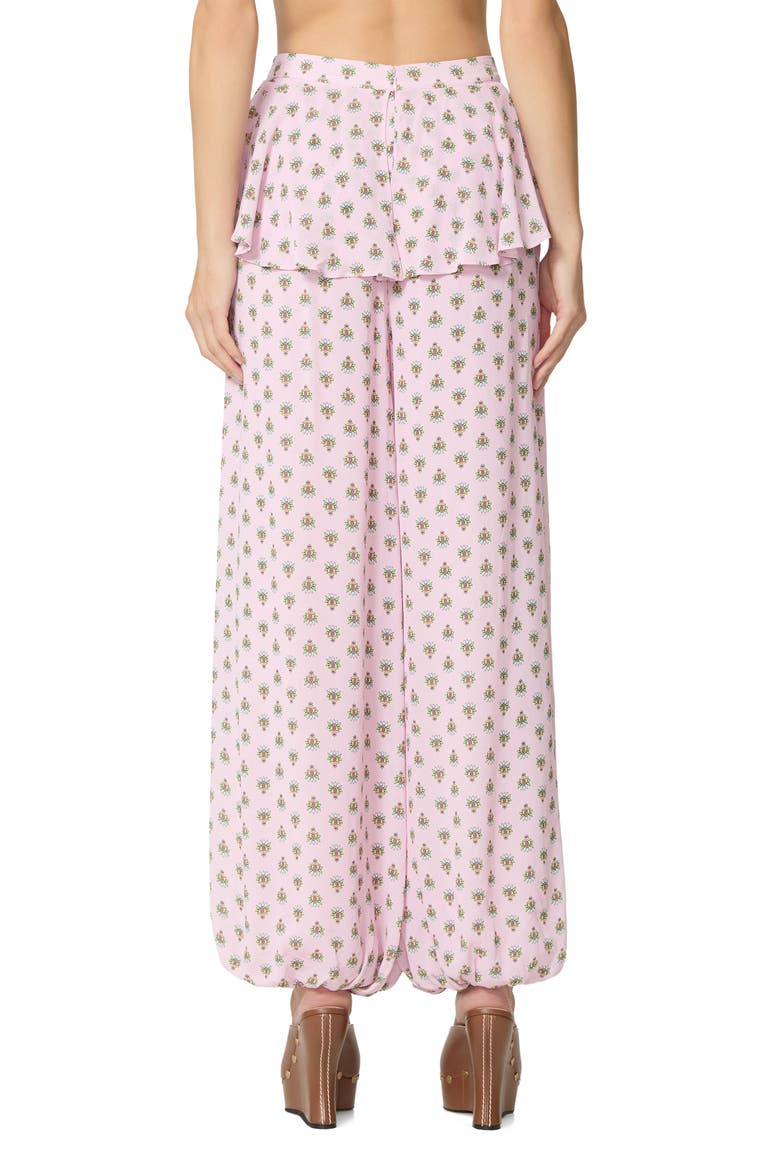 Graciela Crocus Scarf Print Balloon Pants, Alternate, color, CROCUS FOULARD