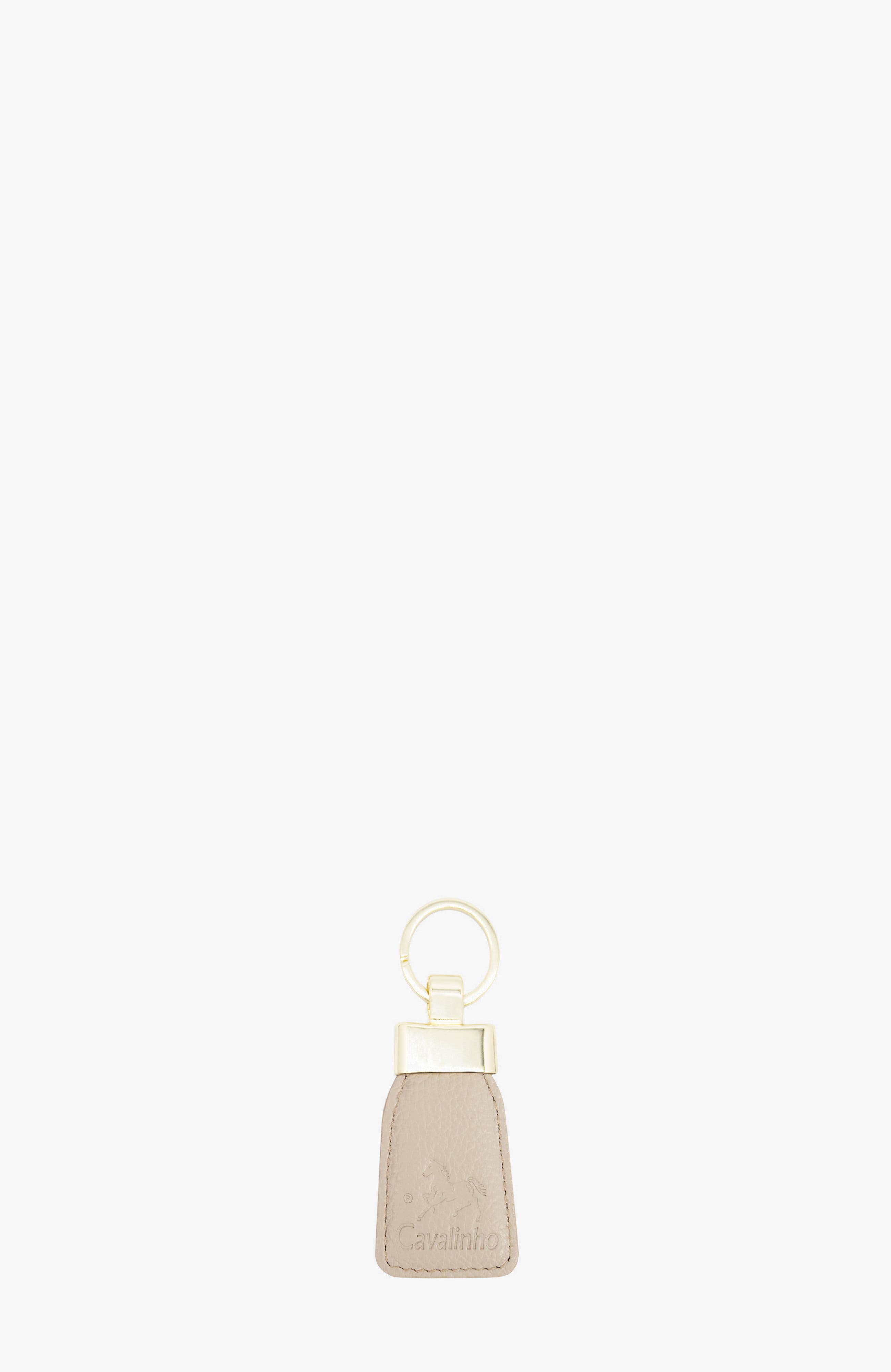 Muse 589 Leather Keychain, Main, color, Beige