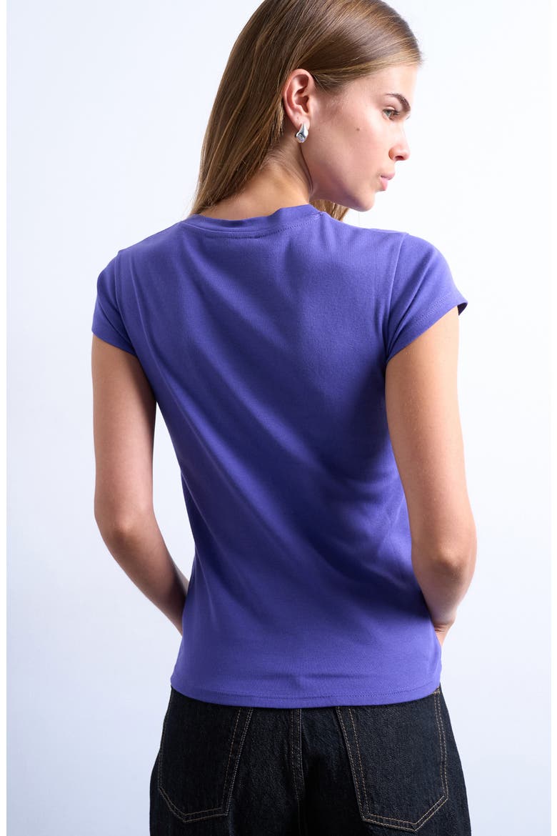 Everyday Cotton T-Shirt, Alternate, color, PURPLE
