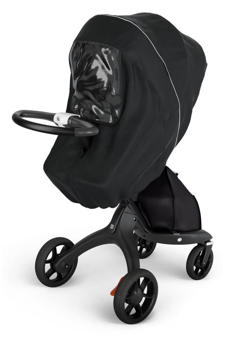 Xplory® Stroller Rain Cover, Main, color, BLACK