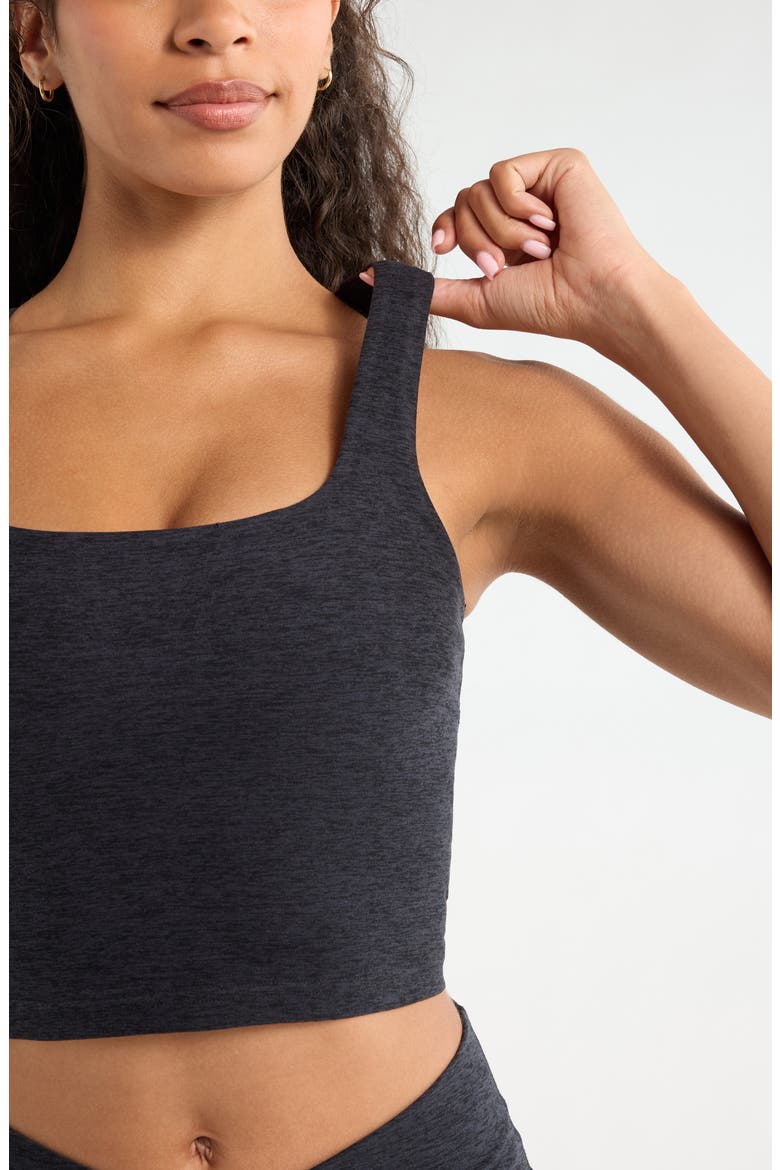 Renew Crop Tank, Alternate, color, BLACK MELANGE