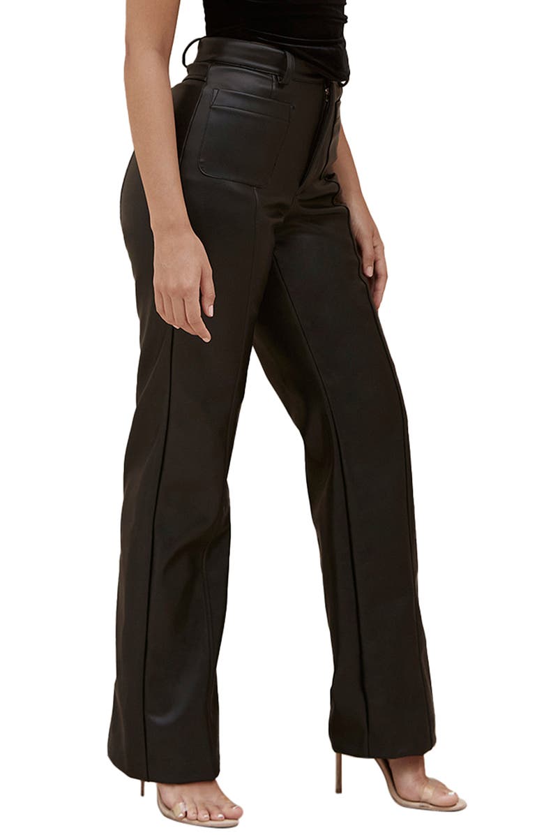 HOUSE OF CB Grainne Faux Leather Trousers, Alternate, color,