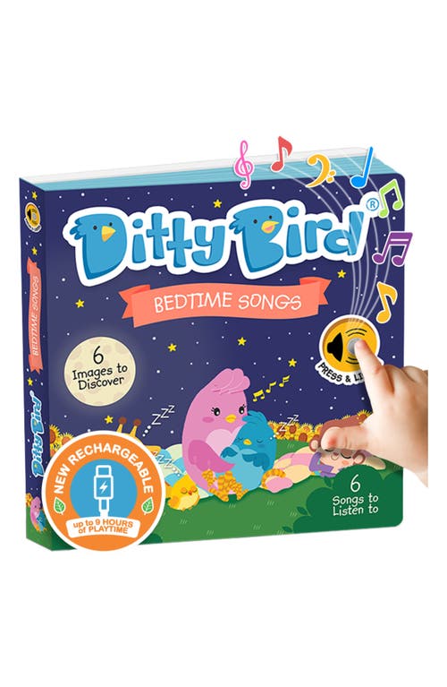 Ditty Bird Bedtime Songs Interactive Musical Sound Book in Navy  product