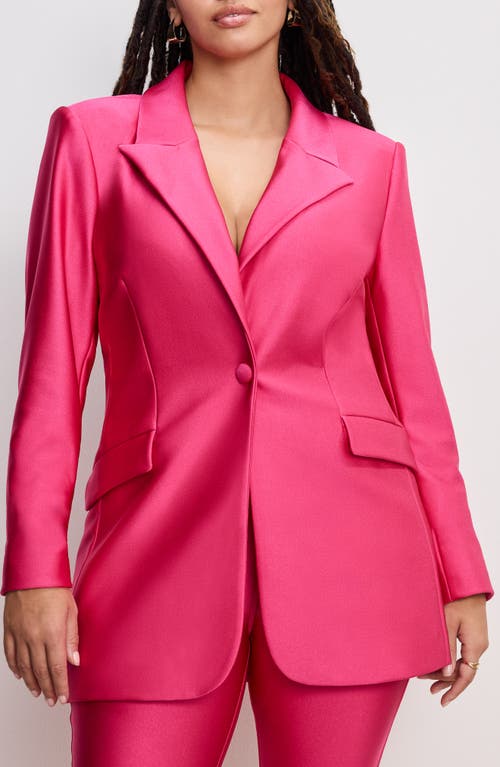 GOOD AMERICAN GOOD AMERICAN HIGH SHINE COMPRESSION SCULPTED BLAZER