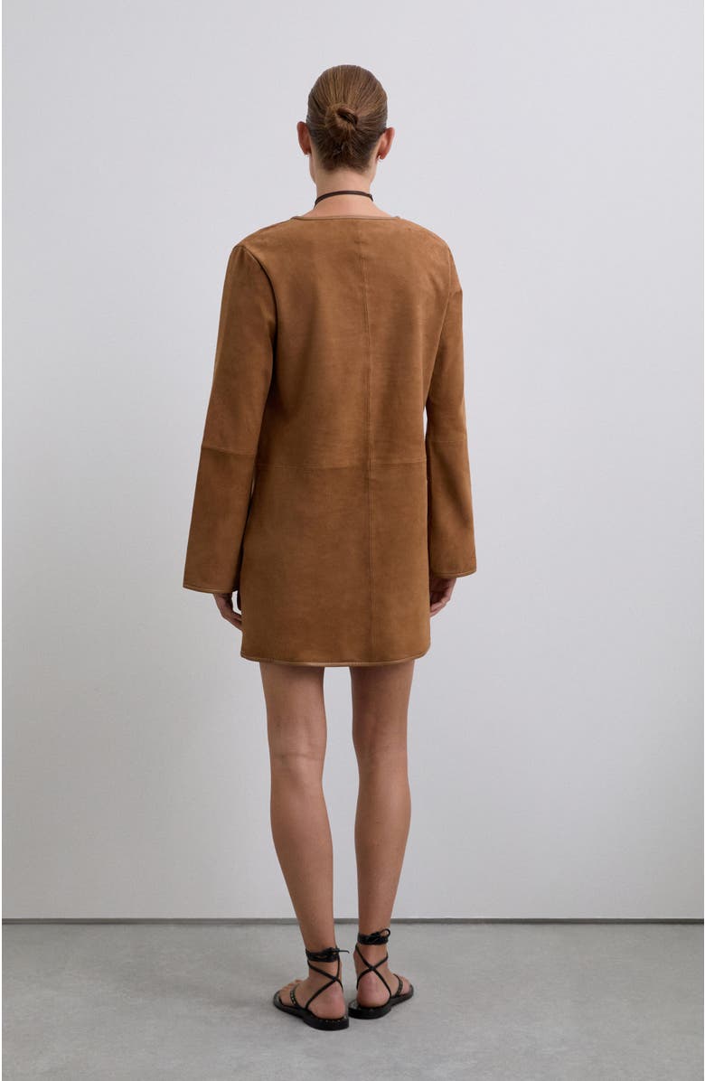 Scalpers Suedemini Dress, Alternate, color, Camel