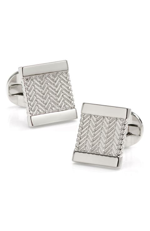 Herringbone Cuff Links