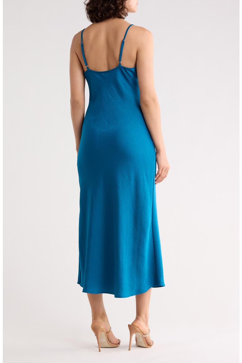 Hammered Satin Slipdress, Alternate, color, TEAL