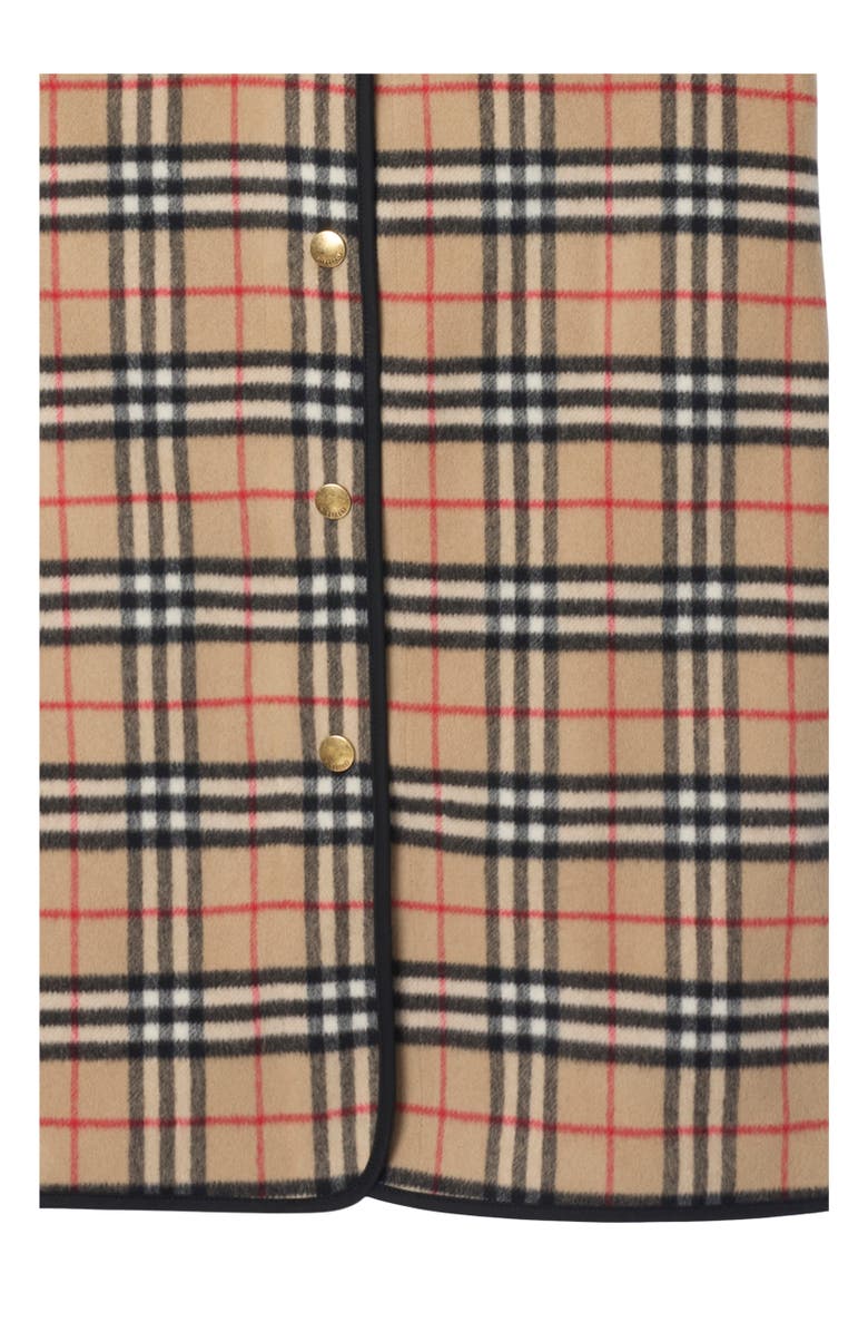 Burberry Check Wool Cashmere Warmer, Alternate, color,