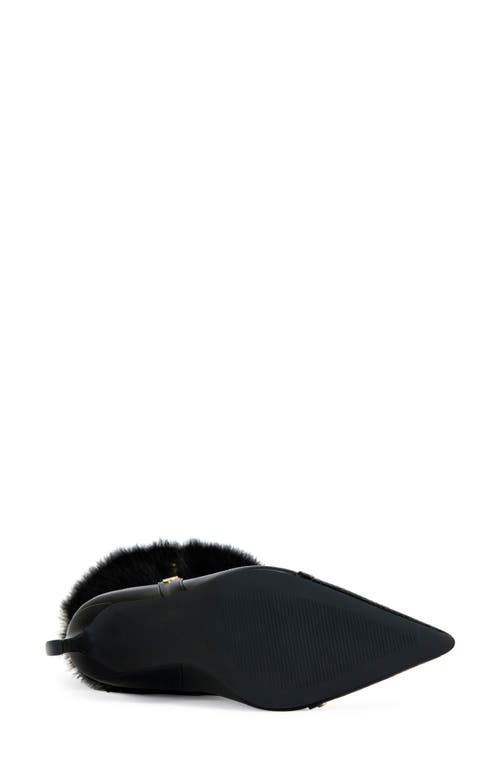 Azalea Wang Alisette Faux Fur Knee High Boot In Black