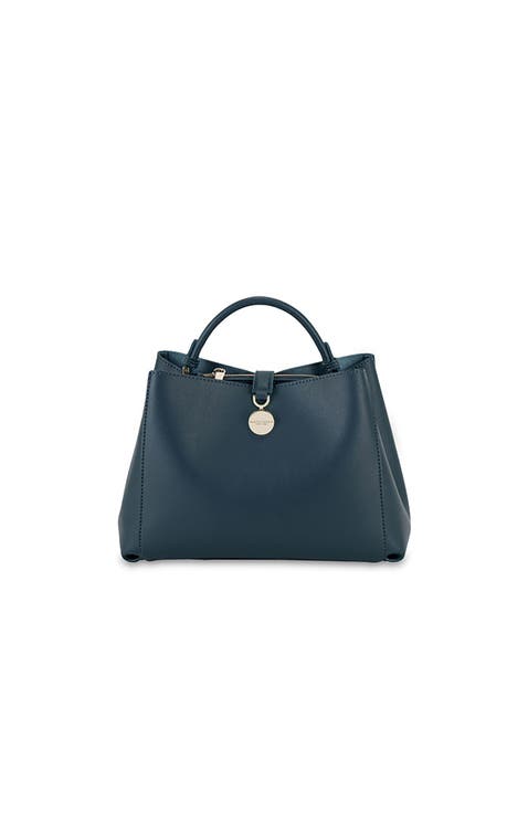 Calypso Chic Handbag With Magnetic Button Closure