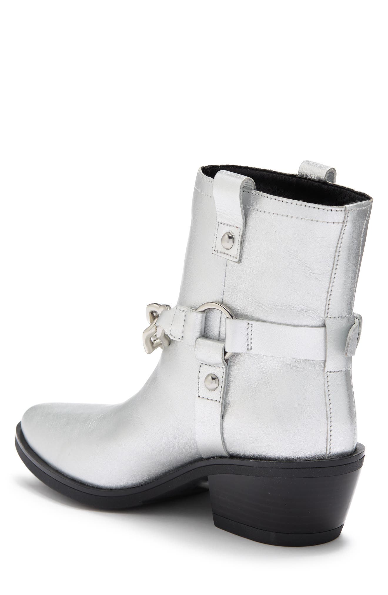 Love Moschino Heart Link Western Boot, Alternate, color, 