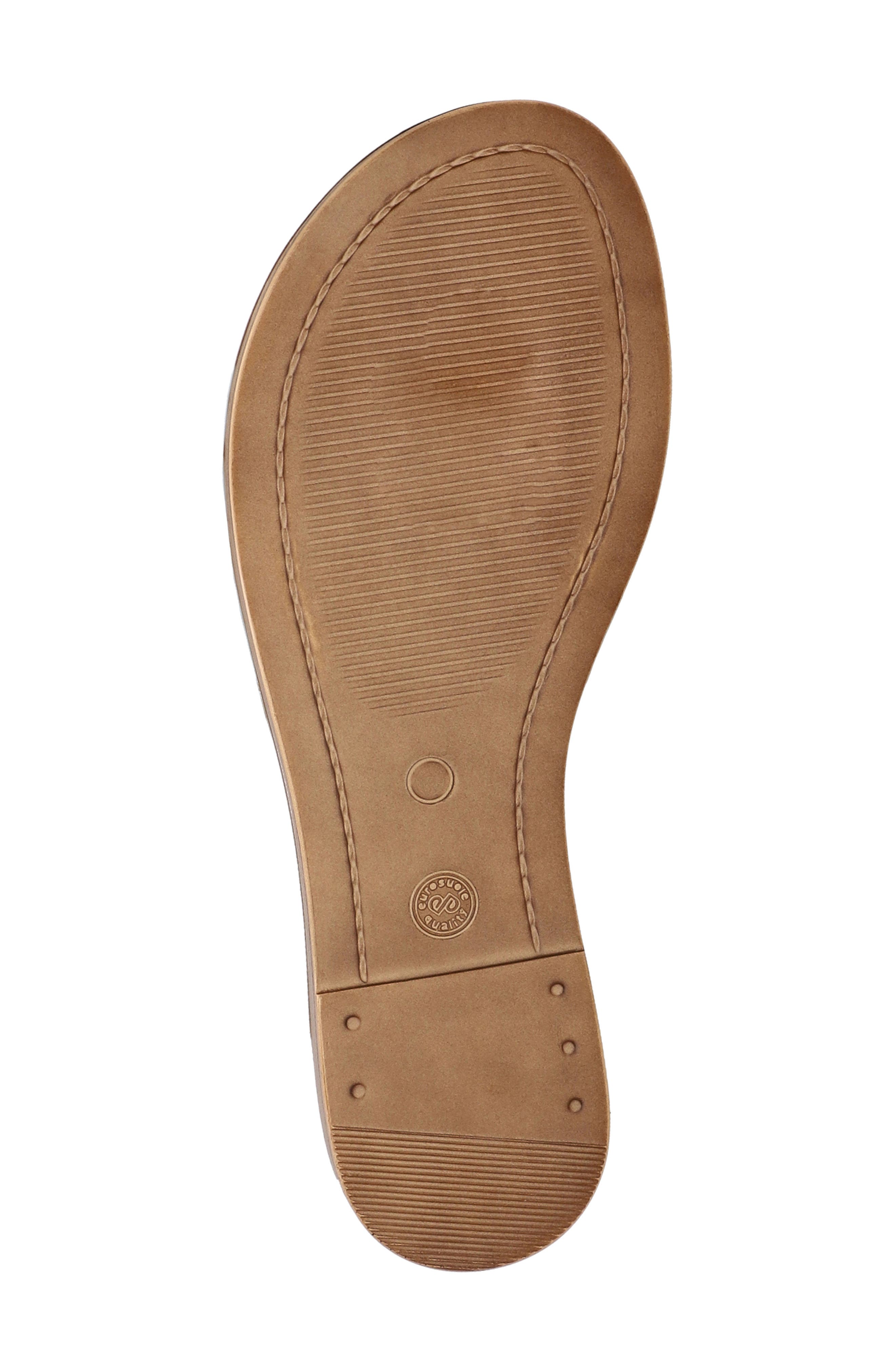 Rya-Italy Slide Sandal, Alternate, color, WHISKEY ITALIAN LEATHER