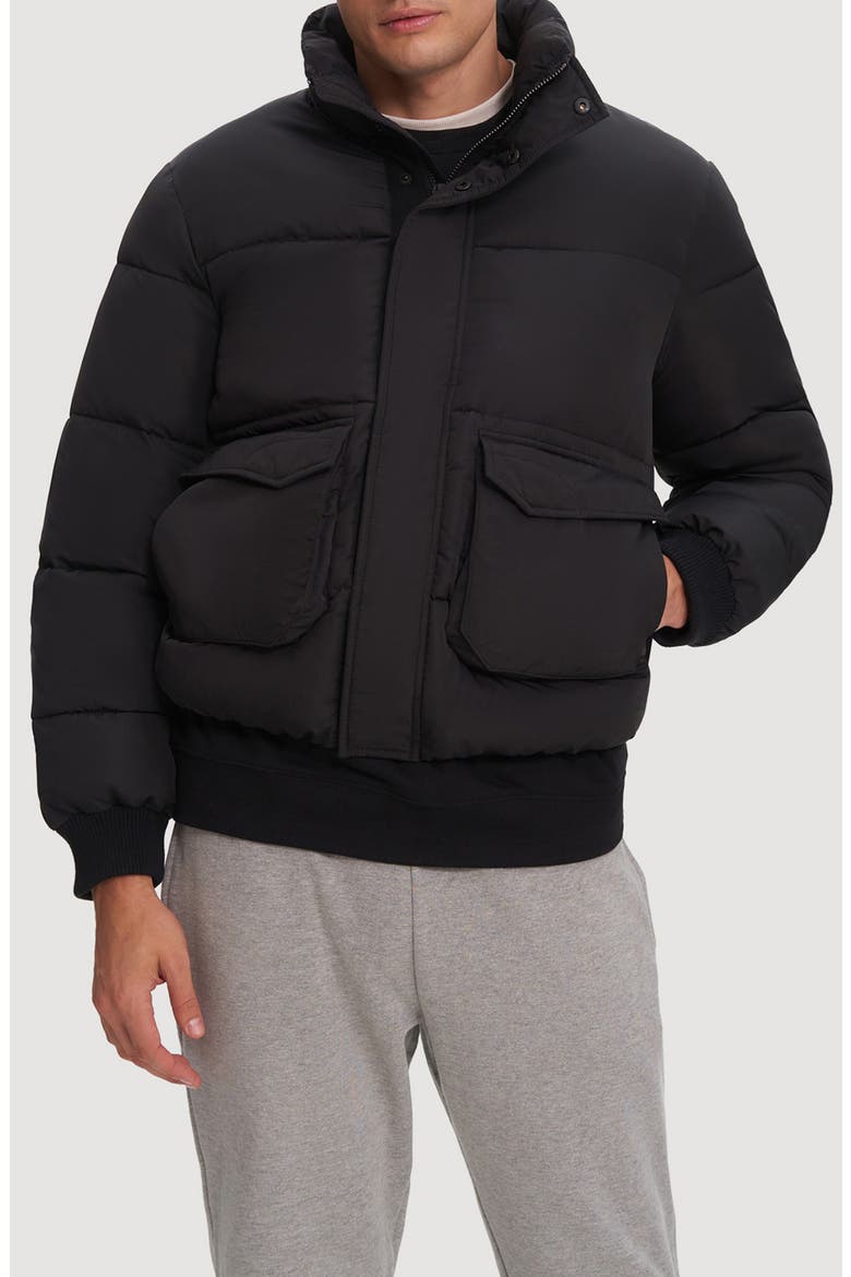 Mahalo Quilted Puffer Jacket, Main, color, BLACK