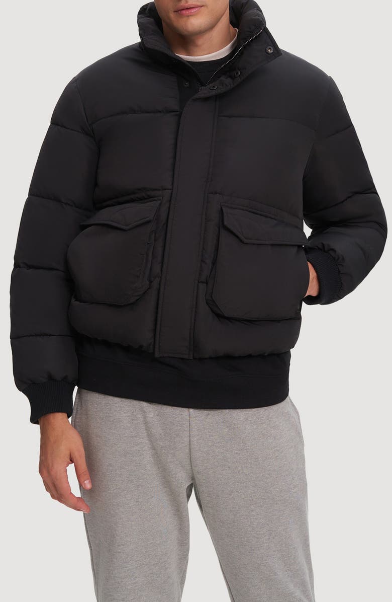 Noize Mahalo Quilted Puffer Jacket, Main, color, Black