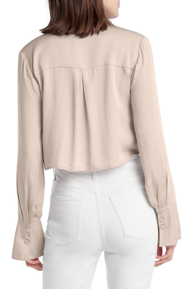 Favorite Daughter The Cropped Lily Print Top, Alternate, color, Dusty Pink