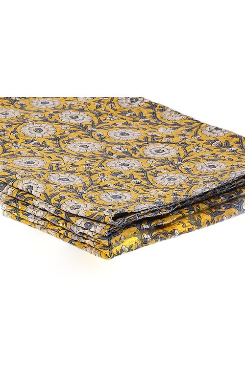 TAJ HOTEL TAJ HOTEL VINTAGE COTTON KANTHA THROW BLANKET